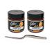 Collins Orange Twist in Syrup (Pack of 2 x 10.9 oz) bundled with a Complimentary Stainless-Steel Plating/Garnishing Tweezer  Cocktail Garnish  Dessert Topping  For Perfect Old Fashioned