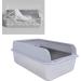 Stainless Steel Cat Litter Box with Lid Odor Control High Sides Metal Litter Box Anti Urine Leakage & Easy Cleaning & Non Sticky Large Litter Pan for Big & Multiple Cats (S #1 S 1600ML - Buy Online on GoSupps.com