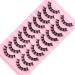 Eyelashes Russian Strip Lashes Natural Fluffy Wispy D Curly Effect Hybrid Strip Lashes Look Like Extensions 10 Pairs (D-02) - Buy Online on GoSupps.com