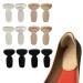 Silicone Heel Protector (6 Pairs) - Heel Clamp Insole for High Heels - Heel Insole Self-Adhesive and Shock Absorbing Heel Insole Multicolor