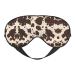 Brown Cow Spots Eye mask Soft Elastic and Adjustable Nighttime Comfort Sleeping mask Suitable for Both Men and Women
