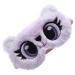 1pc Plush Eye Mask Cloth Purple Girl Cartoon Panda Light Purple