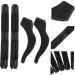 Yardwe 20 Pairs Anti-Slip Glasses Straps - Ear Wax Holders for Kids & Adults - Pebbled Black 5.6x0.6cm - Buy Online on GoSupps.com