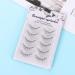 DSLONG 3D Manga Lashes - Natural Looking False Eyelashes for Japanese Style Makeup | Spiky, Clear Band, Faux Mink | Anime Cosplay (03A) - Buy Online on GoSupps.com