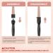 DAN Technology 5 in 1 Curling Iron Set - Dual Voltage Hair Curler with 5 Ceramic Barrels 2 Heat Settings & Heat Protective Glove - Adjustable Temperature Rose Gold - Buy Online on GoSupps.com