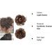 Light Brown Updo Ponytail Hair Extensions - Curly Wavy Messy Hair Scrunchies for Women - 35g Hair Bun Extension - Buy Online on GoSupps.com