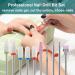 Fiezkaa 10Pcs Ceramic Nail Drill Bits Set - Professional Efile Bits for Acrylic Gel Nails - Cuticle Remover Diamond Bits for Manicure Pedicure - Buy Online on GoSupps.com