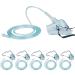 Healva 5 Pack Oxygen Mask with 6.6' Tubing and Adjustable Elastic Strap - Adult Europe Size L Style L(adult Europe | Pack of 5)