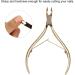 Cuticle Trimmer 1 Cuticle Nippers Professional Stainless Steel Cuticle Cutter Cuticle Remover Clipper Dead Skin Scissor Nail Manicure Tool Gold for Fingernails and Toenails - Buy Online on GoSupps.com
