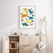 MeinBaby123 Dino Poster - Premium Dinosaur Decoration for Boys Room | DIN A2 Wall Art for Baby's Nursery | Children's Dino Room Decor - Buy Online on GoSupps.com
