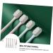 Beaupretty 12 Stk Sustainable Hair Toothbrush - Soft Bristles Portable Cleaning Tool for Pregnant Women | Eco-Friendly PP Wave Design - Buy Online on GoSupps.com