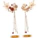 FRCOLOR 1 Pair Chinese Hair Clips with Tassel Apanese Flower Hair Clip Bridal Hair Comb Flower Tassel Hair Clip Chinese Hair Clips for Women Metal Hair Clips for Women Geisha Hanfu Woman - Buy Online on GoSupps.com