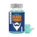 Big Beard Growth Gummy for Men 60 Blueberry Flavored Gummies with 10K MCG Biotin B12 Collagen and Elite Beard Hair Grooming Nutrients & Vitamins Grow Stronger Longer Thicker & Fuller Beard