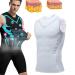 Lucky Song Ionic Energy Vest Ionic Shaping Vest Men Luckysong Ionic Shaping Men Lucky Song Ionic Shaping Vest L White