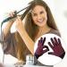 QCBO 2 Pieces Heat Resistant Gloves Silicone Non-Slip Gloves for Hair Styling Curling Iron Fit All Hand Sizes (Rose red Silicone dots) - Buy Online on GoSupps.com