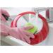 SEPTAM Cleaning Gloves Rubber gloves glove kitchen pink (29 cm) dishwashing pot household velvet non-slip protective hand - Buy Online on GoSupps.com