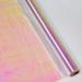 shareluck 1 Roll 50ft Iridescent Cellophane Wrap Easter-Rainbow Wrapping Film (50' Long x 17" Wide) Colored Film Roll to Wrap Gift Baskets, Flower, DIY Craft for Holiday, Christmas, Decor. Iridescent-pink 17"Wide x 50'Long