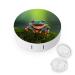Pylon Blue Laughing Tree Frog Contact Lens Case Travel Portable Travel Contact Lens Box with Mirror