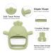 MOMMYS BABY Silicone Teether Set for Infants | Chew Mitten Pain Relief | Olive Green Chick & Dusty Blue Triceratops | Soothing 2 in 1 Teething Toy | Anti-Drop Handle for Easy Grip - Buy Online on GoSupps.com