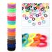 120PCS Baby Hair Ties - Cotton Toddler Hair Bands for Girls - Elastic Ponytail Holders by Nspring (Assorted Bright Colors) - 1 Inch Diameter - Buy Online on GoSupps.com