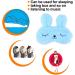 ULIFEMALL Cute 10 Rabbit Blue Sleeping Mask - Soft Fluffy Plush Bunny Blindfold for Kids, Girls, Boys, Women - Perfect for Night, Nap, Travel, Meditation - Buy Online on GoSupps.com