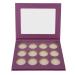 DIY Empty Eyeshadow Empty Eyeshadow BoxDIY Empty Eyeshadow 12 Hole Empty Eyeshadow Palette Portable DIY Makeup Empty Bh Bronzer Palette for Cosmetics Store (Purple)