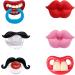 Upriver Funny Pacifier for Babies - Sweet Design Kissable Lips & Mustache - BPA-Free Silicone for Toddlers | Perfect Shower Gift - Buy Online on GoSupps.com