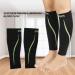 Calf Support Sleeves - Compression Stockings for Sports Travel & Pregnancy - Black Leg Protection - Buy Online on GoSupps.com