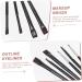 Outanaya 6pcs Eyeliner Makeup Brush Eyeliner Brushes Fine Point Eye Brush Eyeshadow Black Rayon Wooden Handle - Buy Online on GoSupps.com