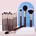 Jessup 15 Pcs Professional Makeup Brush Set - Synthetic Hair & Wooden Handle for Face Eye Foundation Powder & Eyeliner - International Shipping Available - Buy Online on GoSupps.com