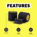 SPORTTAPE Self-Adhesive Football Sock Tape | 5cm x 4.5m - White | Cohesive Bandage Sock Wrap Shin Pad Tape | Goalkeeper Wrist Tape & Football Ankle Tape | Pet & Vet Wrap for Dogs Horse - Single Roll White 5x450 cm (Pack of 1) - Buy Online on GoSupps.com