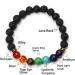 Eigso 7 Chakra Bracelet for Men & Women - Energy Lava & Crystal Stones Meditation Jewelry - Colorful Beads for Wellness - Buy Online on GoSupps.com