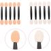 AUTSUPPL 100pcs Double Ended Eyeshadow Brush Double-sides Eye Brush Eye Makeup Applicator Cosmetic Tool Latex Sponge Eyeshadow Makeup Tool Sponge Brush Sponge Eyeshadow Stick 6.5x1.3cm Black - Buy Online on GoSupps.com