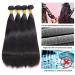 Ladiary 9A Brazilian Human Hair Bundles - Straight Hair Weave (16-22 inch) | Natural Color 400g - Buy Online on GoSupps.com