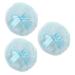Lot De 5 Houppettes Pour B b Et Tout-petit Et Confortables Avec N ud 3 Pi ces X 5 1 unit (Lot de 1) Bleu Ciel X 5 Pi ces