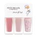 Nail Polish Nail Varnish Pink Nude Glitter 3 -in-1 Nail Polish Quick Dry Breathable French Manicure Natural Elegant Non-toxic No UV Needed Nail Polishes for Woman Home DIY Nail Art Gift