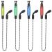 Fentar 4 pieces of swinger bite dough swinger fishing clearly visible bite indicator fishing swingers for carp fishing and bite indicator practical night carp fishing club (red yellow blue green)