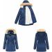 Warm Women s Winter Coat - Quilted Long Hooded Buffer Jacket | XXL to 4XL | Light Blue Transition Coat - Buy Online on GoSupps.com