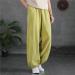 Women's Lovely Nursling Wide Leg Pants - Casual Loose Elastic High Waisted Trousers (XX-Large, Green) - Comfy & Stylish - Buy Online on GoSupps.com