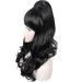 Linfairy Long Wavy Black Wig - Big Bouffant Beehive Style for Women | Perfect for 50s & 80s Costumes - Buy Online on GoSupps.com