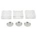 VALICLUD Bo te Fards Paupi res et Blush Vide Transparente 6 Pi ces Format Compact Pratique pour Voyageurs Plateaux Cosm tiques Portables
