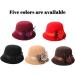 Glamorstar Vintage Felt Cloche Hat - Winter Floral Fedora Bucket Hat in Black - Buy Online on GoSupps.com