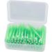 Interdental Cleaner - 60 Pieces Slim Brushes for Adults & Children | Orthodontic Care | Practical Green PP Handle - Buy Online on GoSupps.com