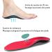 Plantar Fasciitis Arch Support Insoles | Orthotic Inserts for Flat Feet & Foot Pain | Men & Women | Red UK-12-305mm - Buy Online on GoSupps.com