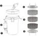 SunSun HW-603B Aquarium External Filter 400 L/h | 3 Filter Sponges Fleece Media & Pump - International Shipping - Buy Online on GoSupps.com