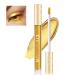Liquid Gold Glitter Eyeshadow Metallic Shining Liquid Eyeshadow Long Lasting Quick-Drying Shimmer Eye Shadow Lip Gloss Lipstick Halloween Christmas Party Eye Makeup