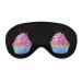 Watercoor Cupcake Sleep Mask Eye Cover for Sleeping Blindfold with Adjustable Strap Blocks Light Night Travel Nap for Men Women