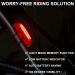 Bike Tail Light USB Rechargeable - Super Bright LED Rear Bicycle Light | 6 Lighting Modes for Road & Mountain Cycling Safety (Red) - Buy Online on GoSupps.com