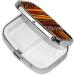 African Striped 2 Compartment Pill Case | Cute Small Pill Box Organizer for Travel & Gifts | Perfect for Pocket & Purse - Buy Online on GoSupps.com