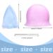 3 Pieces Reusable Silicone Hair Staining Cap for Hair Coloring - Multicolor Dye Cap with Metal Hook - Salon Quality Hairdressing Tools (Blue/White/Purple) - Buy Online on GoSupps.com